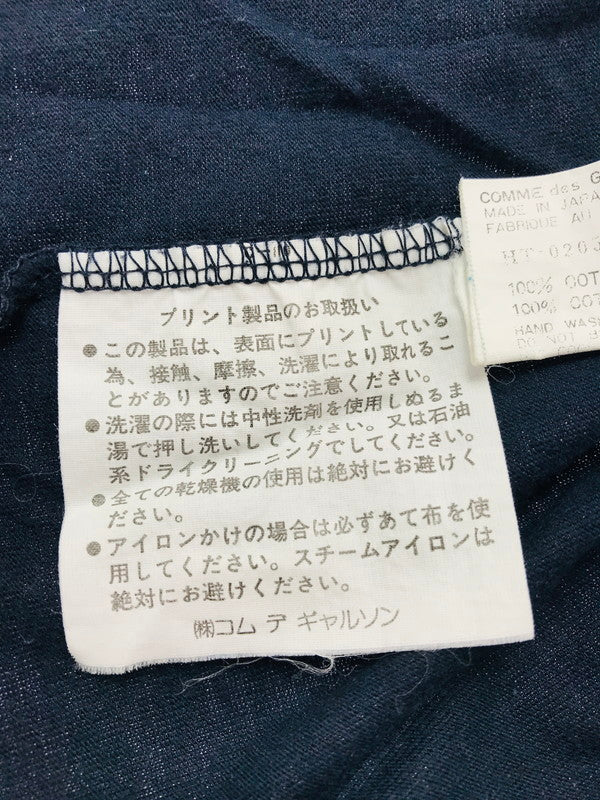 【現状渡し品】【メンズ】 COMME DES GARCONS HOMME コムデギャルソンオム 90S LOGO T-SHIRT HT-020510 AD1998 90年代 ロゴ Tシャツ 半袖Tシャツ 140-261011-na-11-tagh サイズ：サイズ表記なし 下記参照 カラー：ネイビー 万代Net店