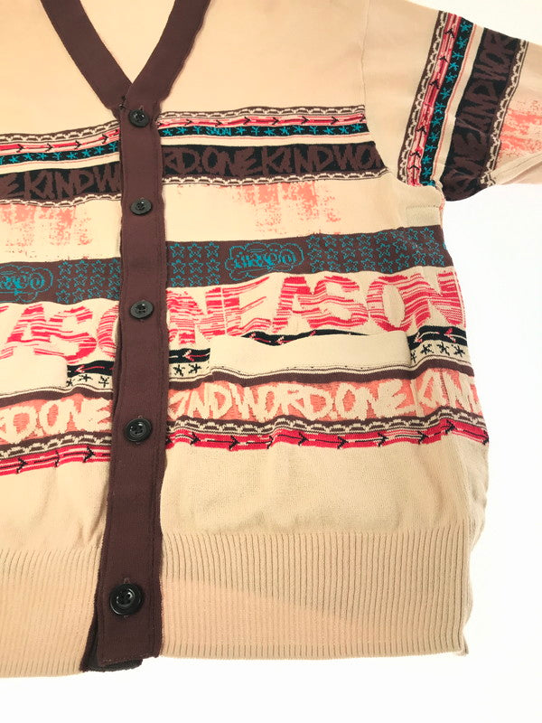 【中古美品】【メンズ】 SACAI サカイ × ERIC HAZE エリック ヘイズ JACQUARD KNIT CARDIGAN 23-02984M ジャガード ニット カーディガン 140-261011-na-04-tagh サイズ：3 カラー：マルチカラー 万代Net店