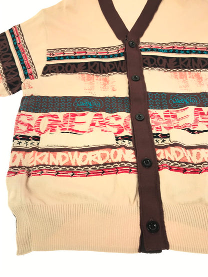 【中古美品】【メンズ】 SACAI サカイ × ERIC HAZE エリック ヘイズ JACQUARD KNIT CARDIGAN 23-02984M ジャガード ニット カーディガン 140-261011-na-04-tagh サイズ：3 カラー：マルチカラー 万代Net店