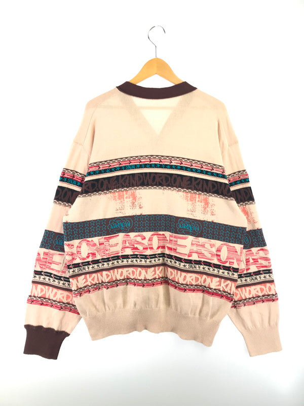 【中古美品】【メンズ】 SACAI サカイ × ERIC HAZE エリック ヘイズ JACQUARD KNIT CARDIGAN 23-02984M ジャガード ニット カーディガン 140-261011-na-04-tagh サイズ：3 カラー：マルチカラー 万代Net店