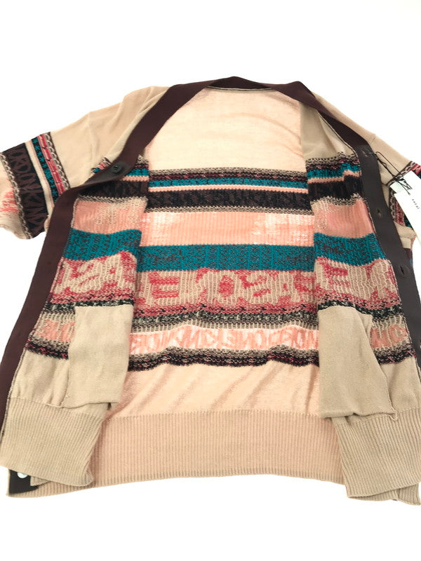 【中古美品】【メンズ】 SACAI サカイ × ERIC HAZE エリック ヘイズ JACQUARD KNIT CARDIGAN 23-02984M ジャガード ニット カーディガン 140-261011-na-04-tagh サイズ：3 カラー：マルチカラー 万代Net店