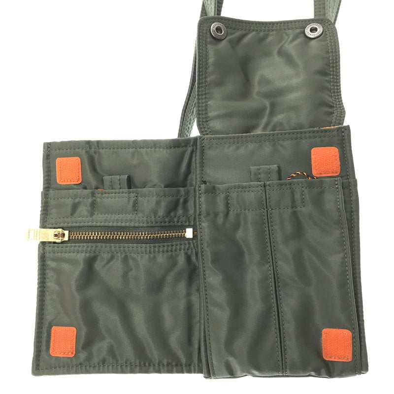 【中古美品】【メンズ】 PORTER ポーター TANKER NAVIGATOR BAG 622-19843 タンカー ナビゲーターバッグ ショルダーバッグ カバン 188-261014-na-23-tagh カラー：SAGE GREEN 万代Net店