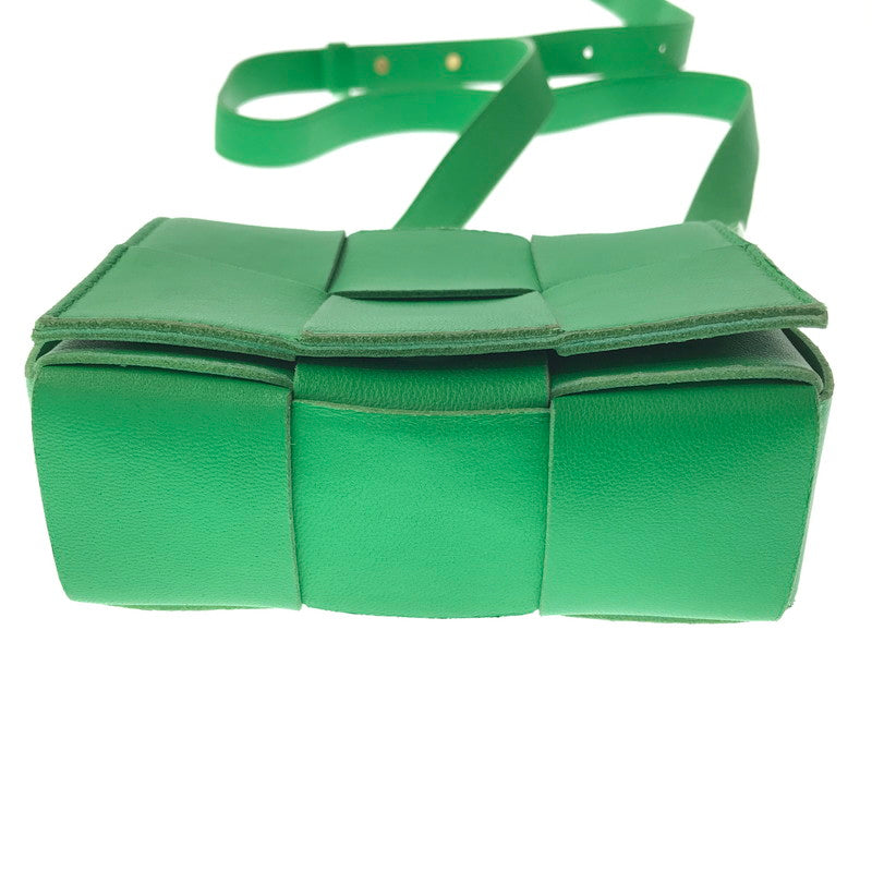 【中古品】【レディース】 BOTTEGA VENETA ボッテガ ヴェネッタ MAXI INTRECCIATO CANDY CASSETTE マキシイントレチャート キャンディ カセット ショルダーバッグ 180-261016-rt-04-tagh カラー：グリーン 万代Net店