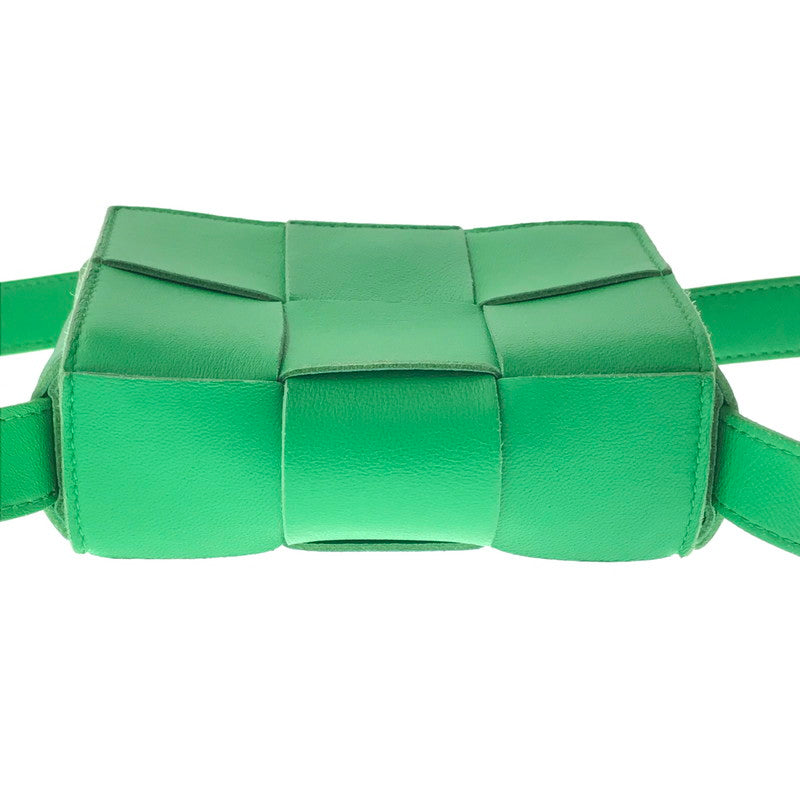 【中古品】【レディース】 BOTTEGA VENETA ボッテガ ヴェネッタ MAXI INTRECCIATO CANDY CASSETTE マキシイントレチャート キャンディ カセット ショルダーバッグ 180-261016-rt-04-tagh カラー：グリーン 万代Net店