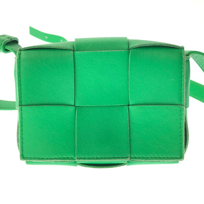 【中古品】【レディース】 BOTTEGA VENETA ボッテガ ヴェネッタ MAXI INTRECCIATO CANDY CASSETTE マキシイントレチャート キャンディ カセット ショルダーバッグ 180-261016-rt-04-tagh カラー：グリーン 万代Net店