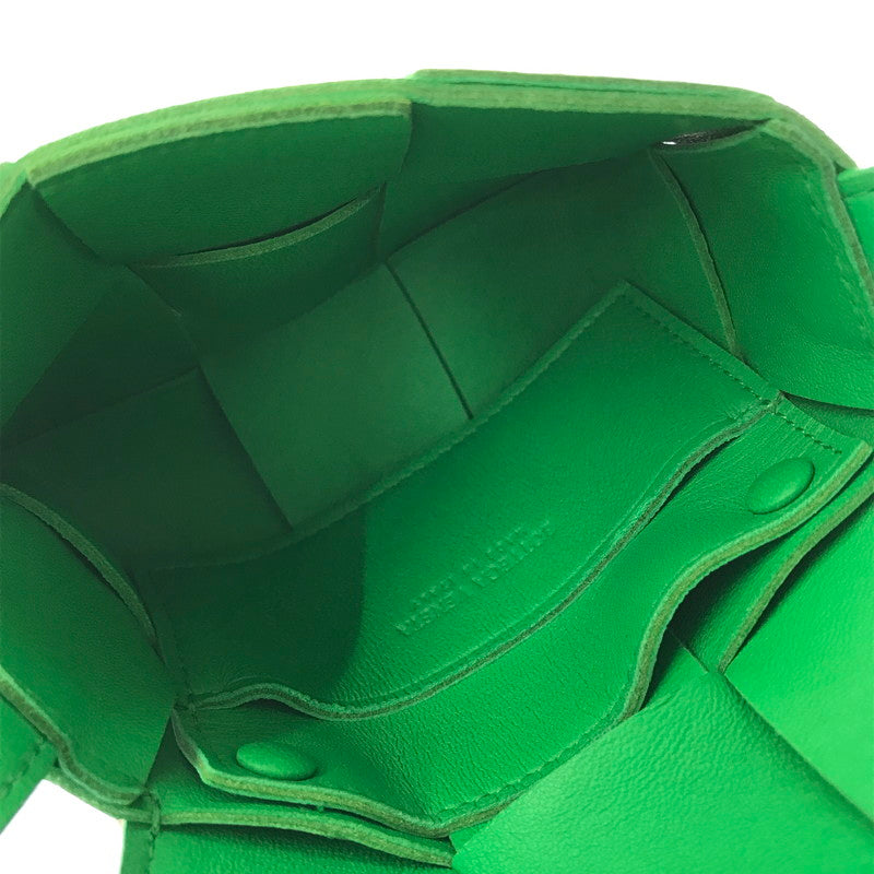 【中古品】【レディース】 BOTTEGA VENETA ボッテガ ヴェネッタ MAXI INTRECCIATO CANDY CASSETTE マキシイントレチャート キャンディ カセット ショルダーバッグ 180-261016-rt-04-tagh カラー：グリーン 万代Net店