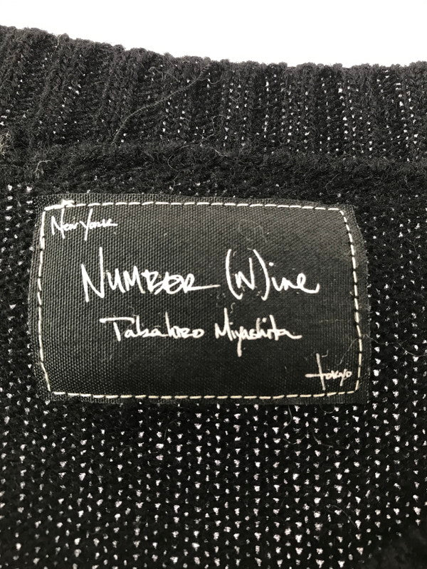 【中古品】【メンズ】 NUMBER(N)INE ナンバーナイン NOIR期 06AW GRUNGE ARGYLE KNIT SWEATER F06-NK001 グランジ アーガイル ニット セーター 140-261011-na-24-tagh サイズ：2 カラー：ブラック 万代Net店