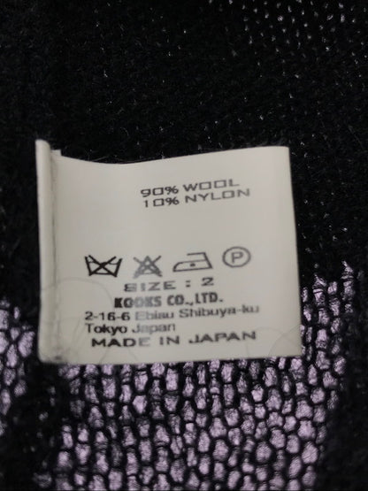 【中古品】【メンズ】 NUMBER(N)INE ナンバーナイン NOIR期 06AW GRUNGE ARGYLE KNIT SWEATER F06-NK001 グランジ アーガイル ニット セーター 140-261011-na-24-tagh サイズ：2 カラー：ブラック 万代Net店