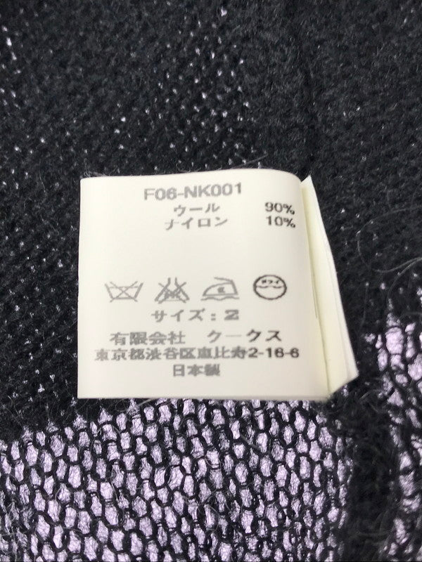 【中古品】【メンズ】 NUMBER(N)INE ナンバーナイン NOIR期 06AW GRUNGE ARGYLE KNIT SWEATER F06-NK001 グランジ アーガイル ニット セーター 140-261011-na-24-tagh サイズ：2 カラー：ブラック 万代Net店