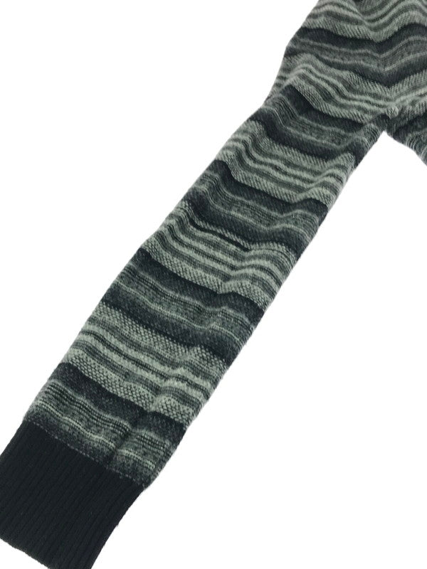 【現状渡し品】【メンズ】 NUMBER(N)INE ナンバーナイン 07AW JACQUARD MULTI BORDER KNIT SWEATER F07-NK016 ジャガード マルチボーダー ニット セーター 140-261011-na-02-tagh サイズ：2 カラー：マルチカラー 万代Net店