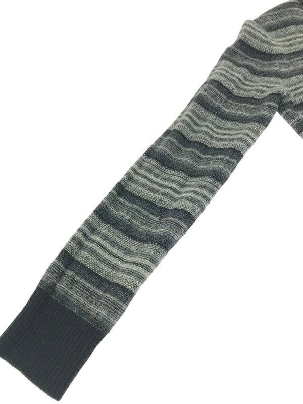【現状渡し品】【メンズ】 NUMBER(N)INE ナンバーナイン 07AW JACQUARD MULTI BORDER KNIT SWEATER F07-NK016 ジャガード マルチボーダー ニット セーター 140-261011-na-02-tagh サイズ：2 カラー：マルチカラー 万代Net店