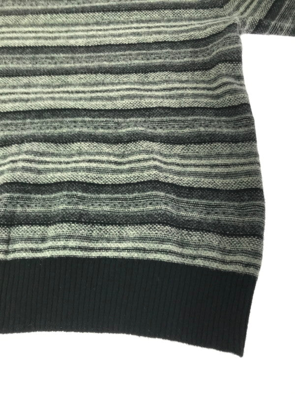【現状渡し品】【メンズ】 NUMBER(N)INE ナンバーナイン 07AW JACQUARD MULTI BORDER KNIT SWEATER F07-NK016 ジャガード マルチボーダー ニット セーター 140-261011-na-02-tagh サイズ：2 カラー：マルチカラー 万代Net店