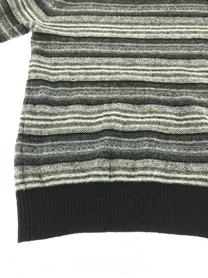 【現状渡し品】【メンズ】 NUMBER(N)INE ナンバーナイン 07AW JACQUARD MULTI BORDER KNIT SWEATER F07-NK016 ジャガード マルチボーダー ニット セーター 140-261011-na-02-tagh サイズ：2 カラー：マルチカラー 万代Net店