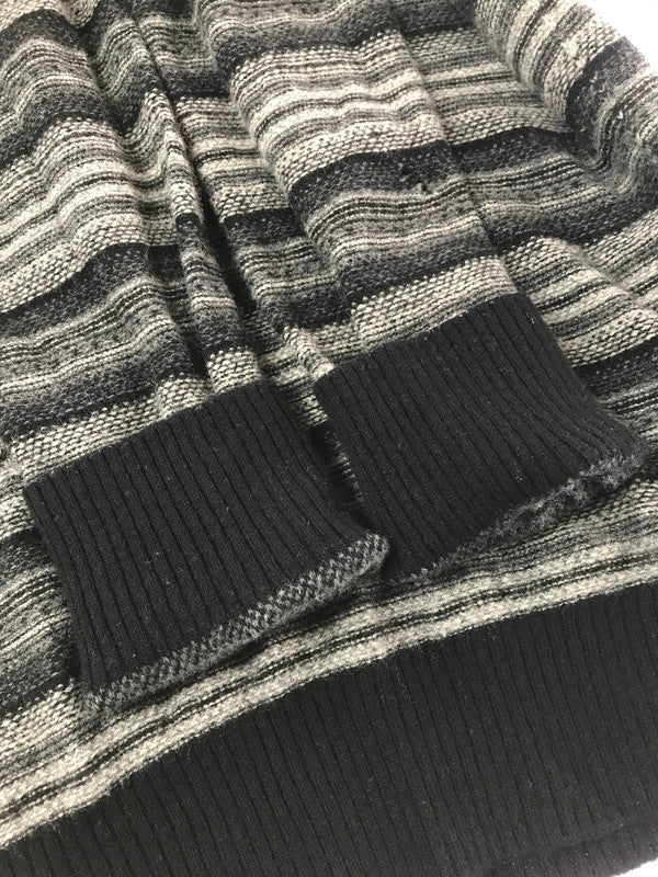 【現状渡し品】【メンズ】 NUMBER(N)INE ナンバーナイン 07AW JACQUARD MULTI BORDER KNIT SWEATER F07-NK016 ジャガード マルチボーダー ニット セーター 140-261011-na-02-tagh サイズ：2 カラー：マルチカラー 万代Net店