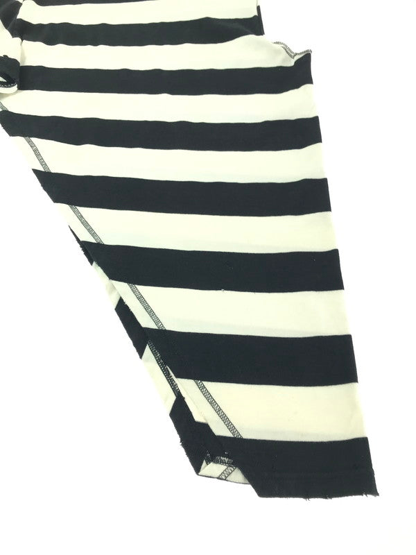 【中古品】【メンズ】 NUMBER(N)INE ナンバーナイン NIGHT CRAWLER期 05SS ASYMMETRY BORDER CUT AND SEW アシンメトリー ボーダー カットソー 140-261011-na-22-tagh サイズ：3 カラー：ブラック/ホワイト 万代Net店