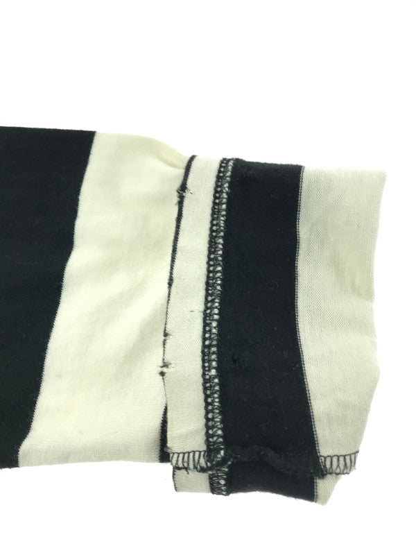 【中古品】【メンズ】 NUMBER(N)INE ナンバーナイン NIGHT CRAWLER期 05SS ASYMMETRY BORDER CUT AND SEW アシンメトリー ボーダー カットソー 140-261011-na-22-tagh サイズ：3 カラー：ブラック/ホワイト 万代Net店