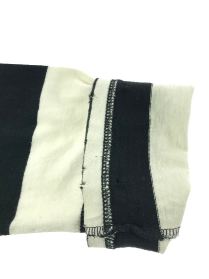 【中古品】【メンズ】 NUMBER(N)INE ナンバーナイン NIGHT CRAWLER期 05SS ASYMMETRY BORDER CUT AND SEW アシンメトリー ボーダー カットソー 140-261011-na-22-tagh サイズ：3 カラー：ブラック/ホワイト 万代Net店