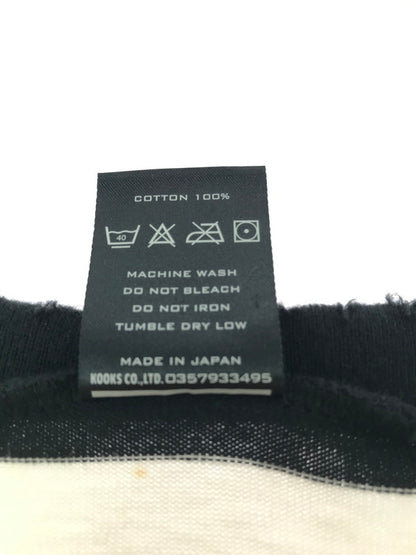 【中古品】【メンズ】 NUMBER(N)INE ナンバーナイン NIGHT CRAWLER期 05SS ASYMMETRY BORDER CUT AND SEW アシンメトリー ボーダー カットソー 140-261011-na-22-tagh サイズ：3 カラー：ブラック/ホワイト 万代Net店