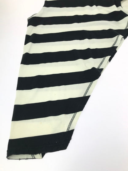 【中古品】【メンズ】 NUMBER(N)INE ナンバーナイン NIGHT CRAWLER期 05SS ASYMMETRY BORDER CUT AND SEW アシンメトリー ボーダー カットソー 140-261011-na-22-tagh サイズ：3 カラー：ブラック/ホワイト 万代Net店