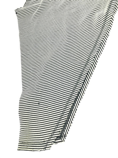 【中古品】【メンズ】 NUMBER(N)INE ナンバーナイン NIGHT CRAWLER期 05SS ASYMMETRY BORDER CUT AND SEW アシンメトリー ボーダー カットソー 140-261011-na-21-tagh サイズ：3 カラー：ブラック/ホワイト 万代Net店