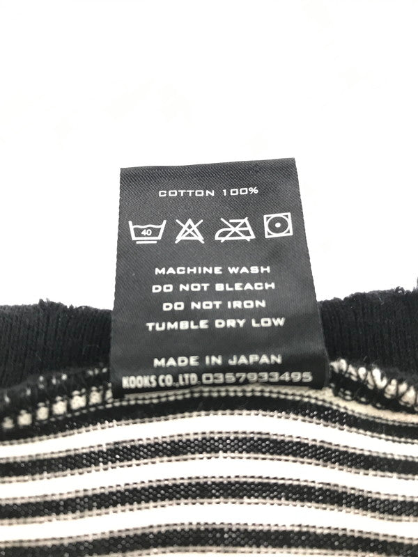 【中古品】【メンズ】 NUMBER(N)INE ナンバーナイン NIGHT CRAWLER期 05SS ASYMMETRY BORDER CUT AND SEW アシンメトリー ボーダー カットソー 140-261011-na-21-tagh サイズ：3 カラー：ブラック/ホワイト 万代Net店