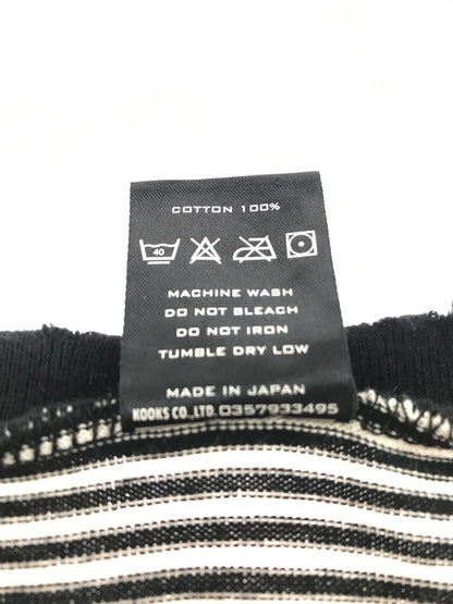 【中古品】【メンズ】 NUMBER(N)INE ナンバーナイン NIGHT CRAWLER期 05SS ASYMMETRY BORDER CUT AND SEW アシンメトリー ボーダー カットソー 140-261011-na-21-tagh サイズ：3 カラー：ブラック/ホワイト 万代Net店