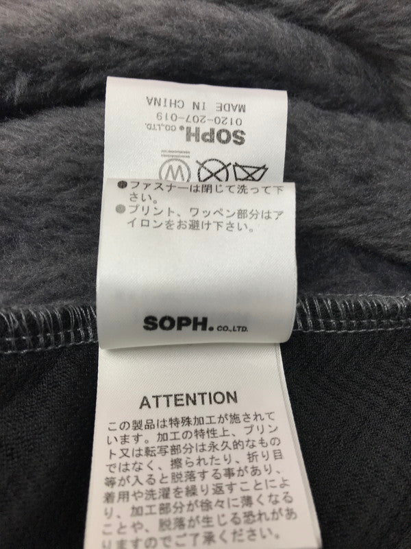 【中古品】【メンズ】 F.C.R.B. エフシーアールビー POLARTEC FLEECE HYBRID CREWNECK TOP 212051 フリース ハイブリッド クルーネックトップ 142-261011-na-23-tagh サイズ：M カラー：グレー/ブラック 万代Net店