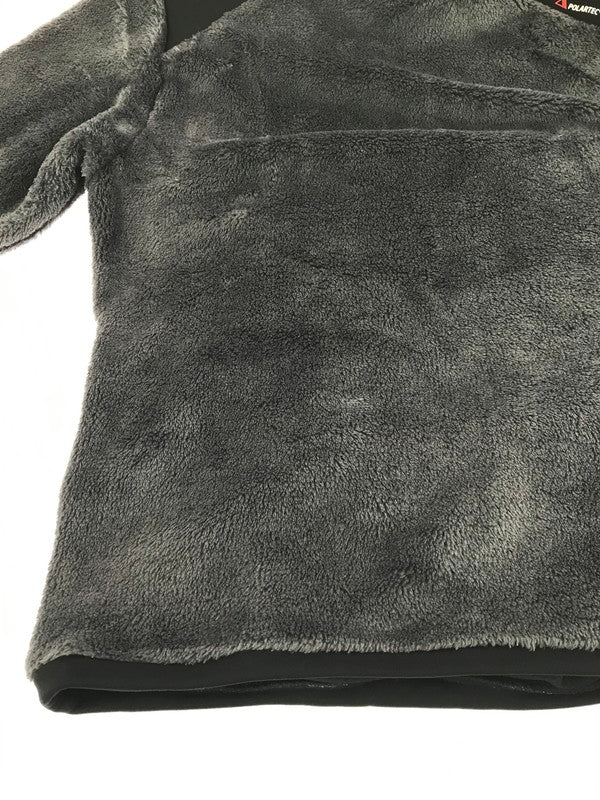 【中古品】【メンズ】 F.C.R.B. エフシーアールビー POLARTEC FLEECE HYBRID CREWNECK TOP 212051 フリース ハイブリッド クルーネックトップ 142-261011-na-23-tagh サイズ：M カラー：グレー/ブラック 万代Net店