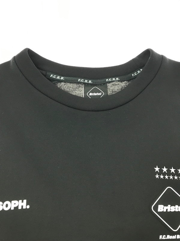 【中古品】【メンズ】 F.C.R.B. エフシーアールビー POLARTEC FLEECE HYBRID CREWNECK TOP 212051 フリース ハイブリッド クルーネックトップ 142-261011-na-23-tagh サイズ：M カラー：グレー/ブラック 万代Net店