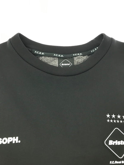 【中古品】【メンズ】 F.C.R.B. エフシーアールビー POLARTEC FLEECE HYBRID CREWNECK TOP 212051 フリース ハイブリッド クルーネックトップ 142-261011-na-23-tagh サイズ：M カラー：グレー/ブラック 万代Net店
