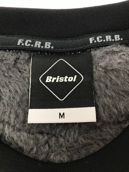 【中古品】【メンズ】 F.C.R.B. エフシーアールビー POLARTEC FLEECE HYBRID CREWNECK TOP 212051 フリース ハイブリッド クルーネックトップ 142-261011-na-23-tagh サイズ：M カラー：グレー/ブラック 万代Net店