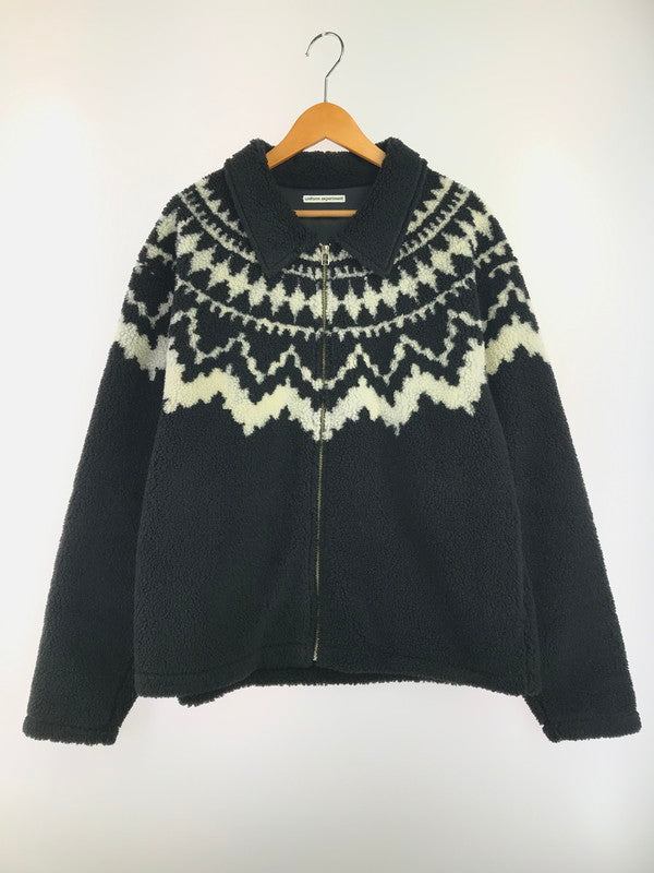 【中古品】【メンズ】 UNIFORM EXPERIMENT ユニフォームエクスペリメント 24AW SHERPA BLOUSON UE-242018 シェルパ ブルゾン フリースジャケット アウター 142-261011-na-08-tagh サイズ：2 カラー：ブラック 万代Net店