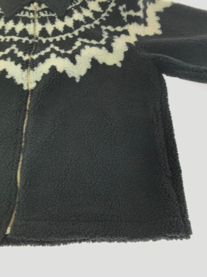 【中古品】【メンズ】 UNIFORM EXPERIMENT ユニフォームエクスペリメント 24AW SHERPA BLOUSON UE-242018 シェルパ ブルゾン フリースジャケット アウター 142-261011-na-08-tagh サイズ：2 カラー：ブラック 万代Net店