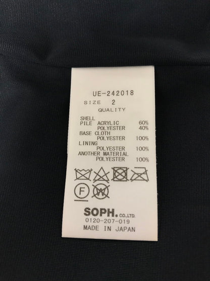 【中古品】【メンズ】 UNIFORM EXPERIMENT ユニフォームエクスペリメント 24AW SHERPA BLOUSON UE-242018 シェルパ ブルゾン フリースジャケット アウター 142-261011-na-08-tagh サイズ：2 カラー：ブラック 万代Net店