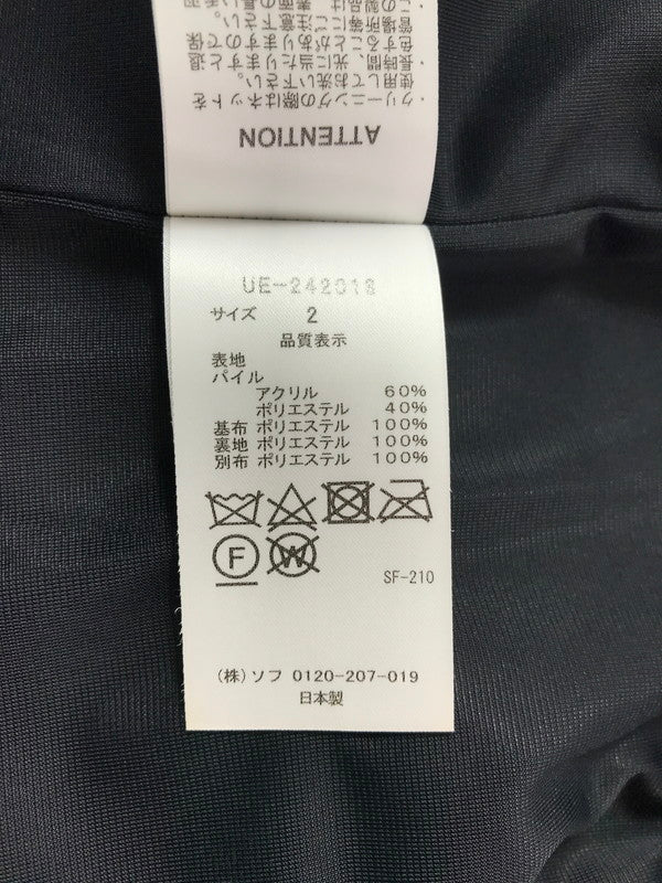 【中古品】【メンズ】 UNIFORM EXPERIMENT ユニフォームエクスペリメント 24AW SHERPA BLOUSON UE-242018 シェルパ ブルゾン フリースジャケット アウター 142-261011-na-08-tagh サイズ：2 カラー：ブラック 万代Net店