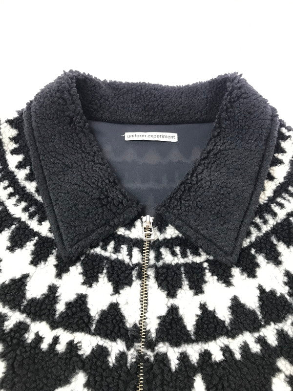 【中古品】【メンズ】 UNIFORM EXPERIMENT ユニフォームエクスペリメント 24AW SHERPA BLOUSON UE-242018 シェルパ ブルゾン フリースジャケット アウター 142-261011-na-08-tagh サイズ：2 カラー：ブラック 万代Net店
