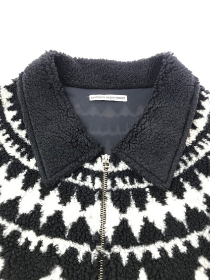 【中古品】【メンズ】 UNIFORM EXPERIMENT ユニフォームエクスペリメント 24AW SHERPA BLOUSON UE-242018 シェルパ ブルゾン フリースジャケット アウター 142-261011-na-08-tagh サイズ：2 カラー：ブラック 万代Net店