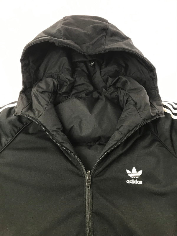 【中古品】【メンズ】 ADIDAS アディダス REVERSIBLE HOODED PUFFER JACKET DH5003 リバーシブル フーデッド パファー ジャケット アウター ダウンジャケット 148-261027-ty-14-tagh サイズ：L カラー：ブラック 万代Net店