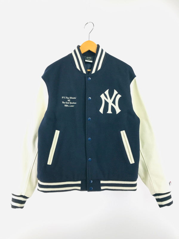 【中古品】【メンズ】 F.C.R.B. エフシーアールビー × MLB エムエルビー MLB TOUR STADIUM JACKET 212120 スタジアム ジャケット スタジャン アウター 142-261011-na-09-tagh サイズ：S カラー：ネイビー/ホワイト 万代Net店