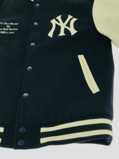 【中古品】【メンズ】 F.C.R.B. エフシーアールビー × MLB エムエルビー MLB TOUR STADIUM JACKET 212120 スタジアム ジャケット スタジャン アウター 142-261011-na-09-tagh サイズ：S カラー：ネイビー/ホワイト 万代Net店