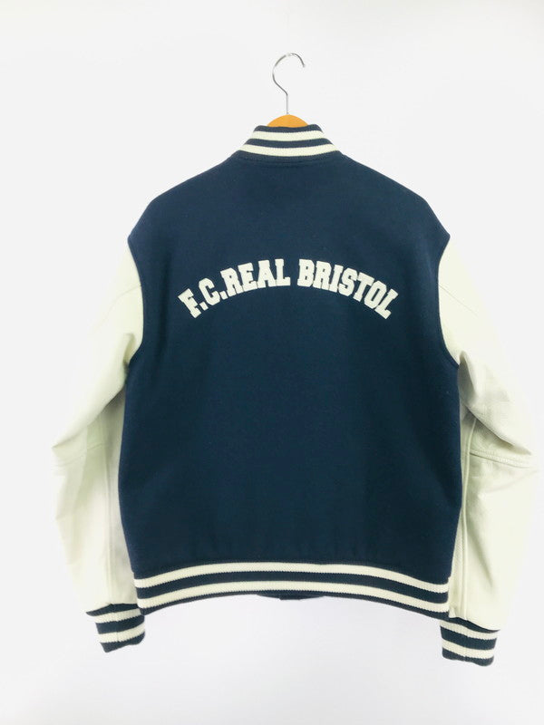 【中古品】【メンズ】 F.C.R.B. エフシーアールビー × MLB エムエルビー MLB TOUR STADIUM JACKET 212120 スタジアム ジャケット スタジャン アウター 142-261011-na-09-tagh サイズ：S カラー：ネイビー/ホワイト 万代Net店