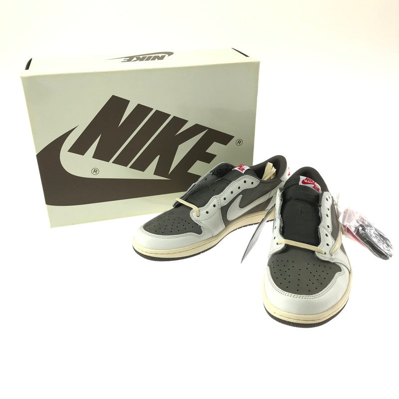【中古美品】【メンズ】 NIKE ナイキ×TRAVIS SCOTT トラビス・スコット AIR JORDAN 1 LOW OG SP DM7866-162 エアジョーダン 1 ロー オリジナル スペシャル スニーカー 靴 160-261013-na-11-tagh サイズ：29cm US 11 カラー：SAIL/UNIVERSITY RED-RIDGEROCK 万代Net店