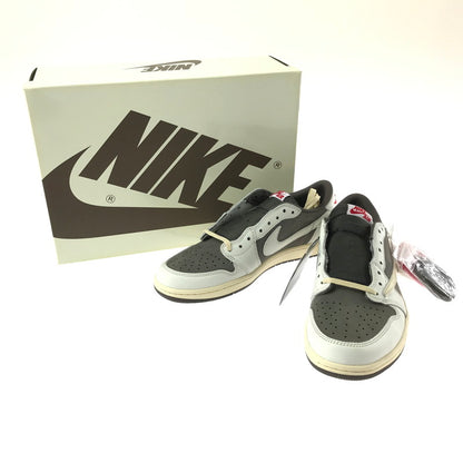 【中古美品】【メンズ】 NIKE ナイキ×TRAVIS SCOTT トラビス・スコット AIR JORDAN 1 LOW OG SP DM7866-162 エアジョーダン 1 ロー オリジナル スペシャル スニーカー 靴 160-261013-na-11-tagh サイズ：29cm US 11 カラー：SAIL/UNIVERSITY RED-RIDGEROCK 万代Net店