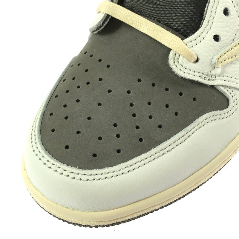 【中古美品】【メンズ】 NIKE ナイキ×TRAVIS SCOTT トラビス・スコット AIR JORDAN 1 LOW OG SP DM7866-162 エアジョーダン 1 ロー オリジナル スペシャル スニーカー 靴 160-261013-na-11-tagh サイズ：29cm US 11 カラー：SAIL/UNIVERSITY RED-RIDGEROCK 万代Net店