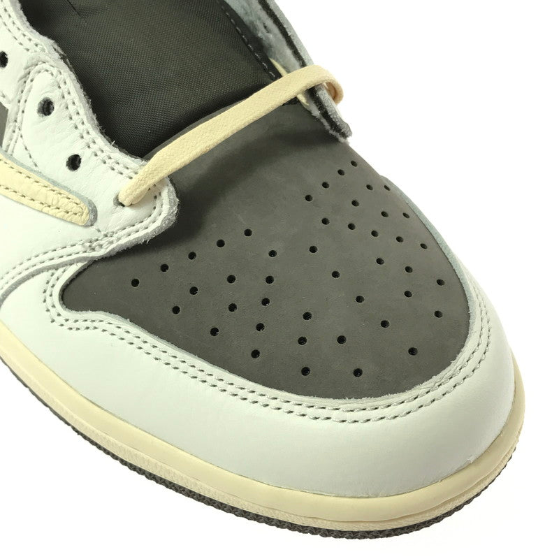 【中古美品】【メンズ】 NIKE ナイキ×TRAVIS SCOTT トラビス・スコット AIR JORDAN 1 LOW OG SP DM7866-162 エアジョーダン 1 ロー オリジナル スペシャル スニーカー 靴 160-261013-na-11-tagh サイズ：29cm US 11 カラー：SAIL/UNIVERSITY RED-RIDGEROCK 万代Net店