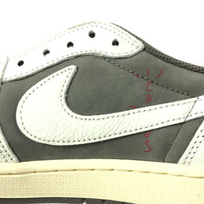 【中古美品】【メンズ】 NIKE ナイキ×TRAVIS SCOTT トラビス・スコット AIR JORDAN 1 LOW OG SP DM7866-162 エアジョーダン 1 ロー オリジナル スペシャル スニーカー 靴 160-261013-na-11-tagh サイズ：29cm US 11 カラー：SAIL/UNIVERSITY RED-RIDGEROCK 万代Net店