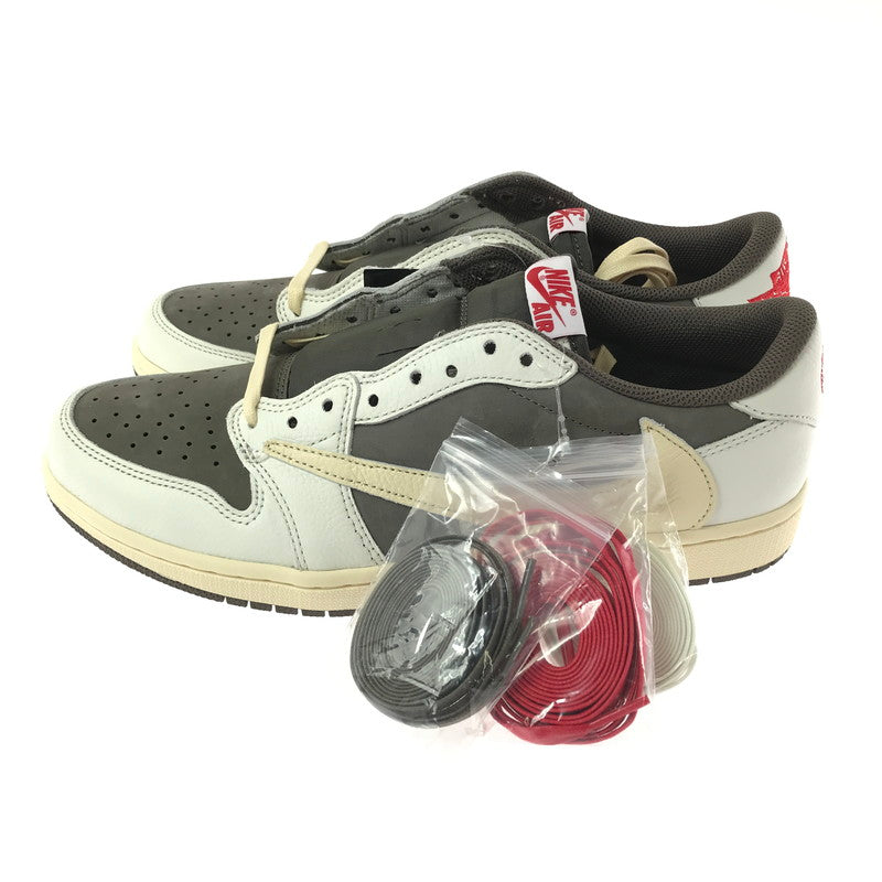 【中古美品】【メンズ】 NIKE ナイキ×TRAVIS SCOTT トラビス・スコット AIR JORDAN 1 LOW OG SP DM7866-162 エアジョーダン 1 ロー オリジナル スペシャル スニーカー 靴 160-261013-na-11-tagh サイズ：29cm US 11 カラー：SAIL/UNIVERSITY RED-RIDGEROCK 万代Net店