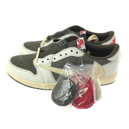 【中古美品】【メンズ】 NIKE ナイキ×TRAVIS SCOTT トラビス・スコット AIR JORDAN 1 LOW OG SP DM7866-162 エアジョーダン 1 ロー オリジナル スペシャル スニーカー 靴 160-261013-na-11-tagh サイズ：29cm US 11 カラー：SAIL/UNIVERSITY RED-RIDGEROCK 万代Net店
