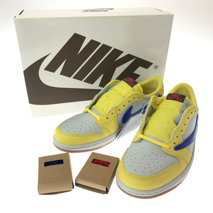 【中古美品】【メンズ】 NIKE ナイキ× TRAVIS SCOTT トラヴィス スコット WMNS AIR JORDAN 1 LOW OG SP DZ4137-700 ウィメンズ エア ジョーダン 1 ロー スニーカー 靴 160-261013-na-03-tagh サイズ：29cm US 12 カラー：CANARY/RACER BLUE-LIGHT SILVER 万代Net店