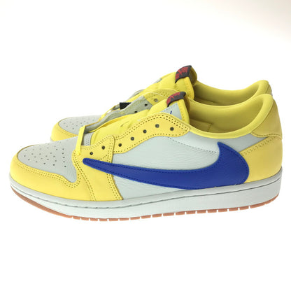 【中古美品】【メンズ】 NIKE ナイキ× TRAVIS SCOTT トラヴィス スコット WMNS AIR JORDAN 1 LOW OG SP DZ4137-700 ウィメンズ エア ジョーダン 1 ロー スニーカー 靴 160-261013-na-03-tagh サイズ：29cm US 12 カラー：CANARY/RACER BLUE-LIGHT SILVER 万代Net店